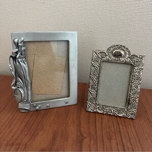 Seagull Fine Pewter Golf Frame & Philip Whitney Ornate Mini Frame Bundle